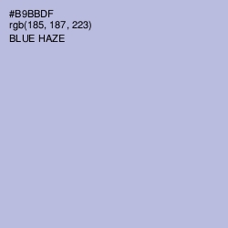 #B9BBDF - Blue Haze Color Image